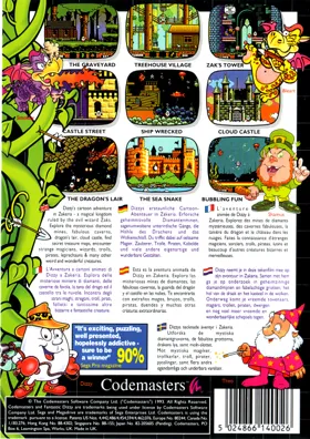 Fantastic Dizzy (USA, Europe) (En,Fr,De,Es,It) box cover back